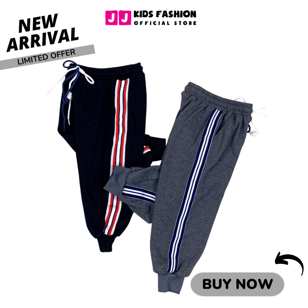 Quần Jogger Bé Trai, Bé Gái Thun Dài Bo Ống – Phong Cách Hip Hop Năng Động | JJ Kids Fashion