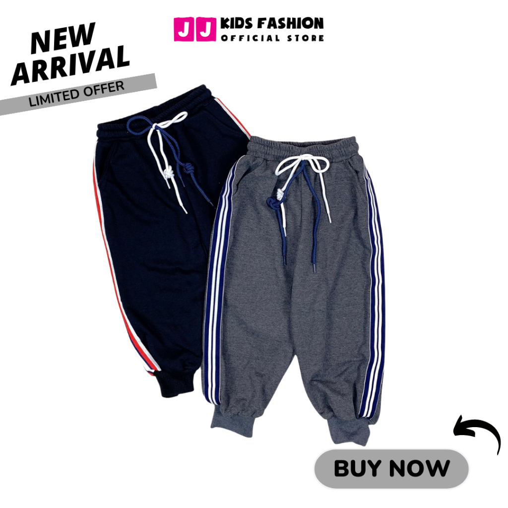 Quần Jogger Bé Trai, Bé Gái Thun Dài Bo Ống – Phong Cách Hip Hop Năng Động | JJ Kids Fashion