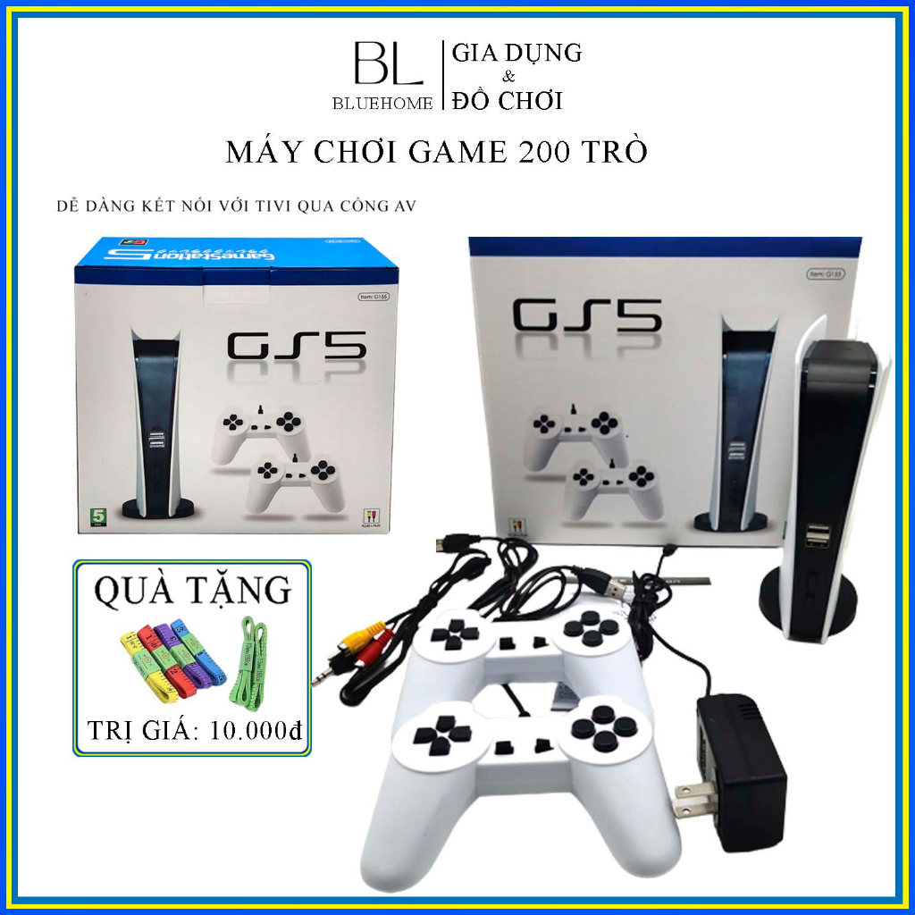 Máy chơi game đôi 500 trò G5 X2 - 2 người chơi cho bé , game cổ điển 9X kèm  hiện đại