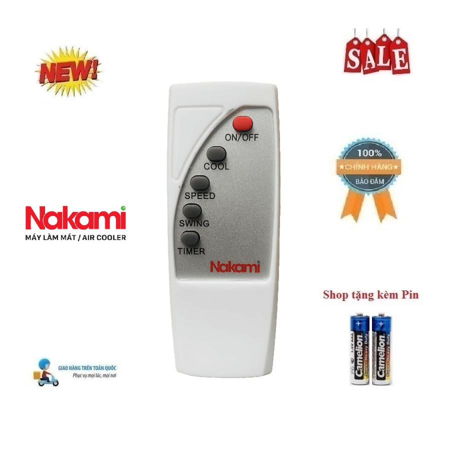 Remote Điều khiển quạt điều hòa Nakami đa năng các dòng NKM-4500A 7500A ...