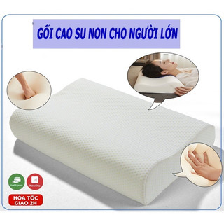 GỐI CAO SU NON 100% CAO CẤP [HÀNG CHUẨN] - Gối cao su non lượn sóng - Chính hãng Sài Gòn Fom kt 30X50X8X10CM