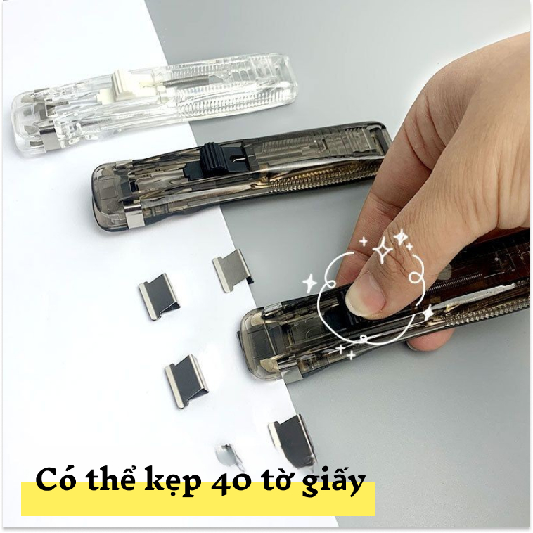 Bộ đẩy kẹp giấy dùng để kẹp tài liệu phù hợp cho sinh viên nhân viên văn phòng