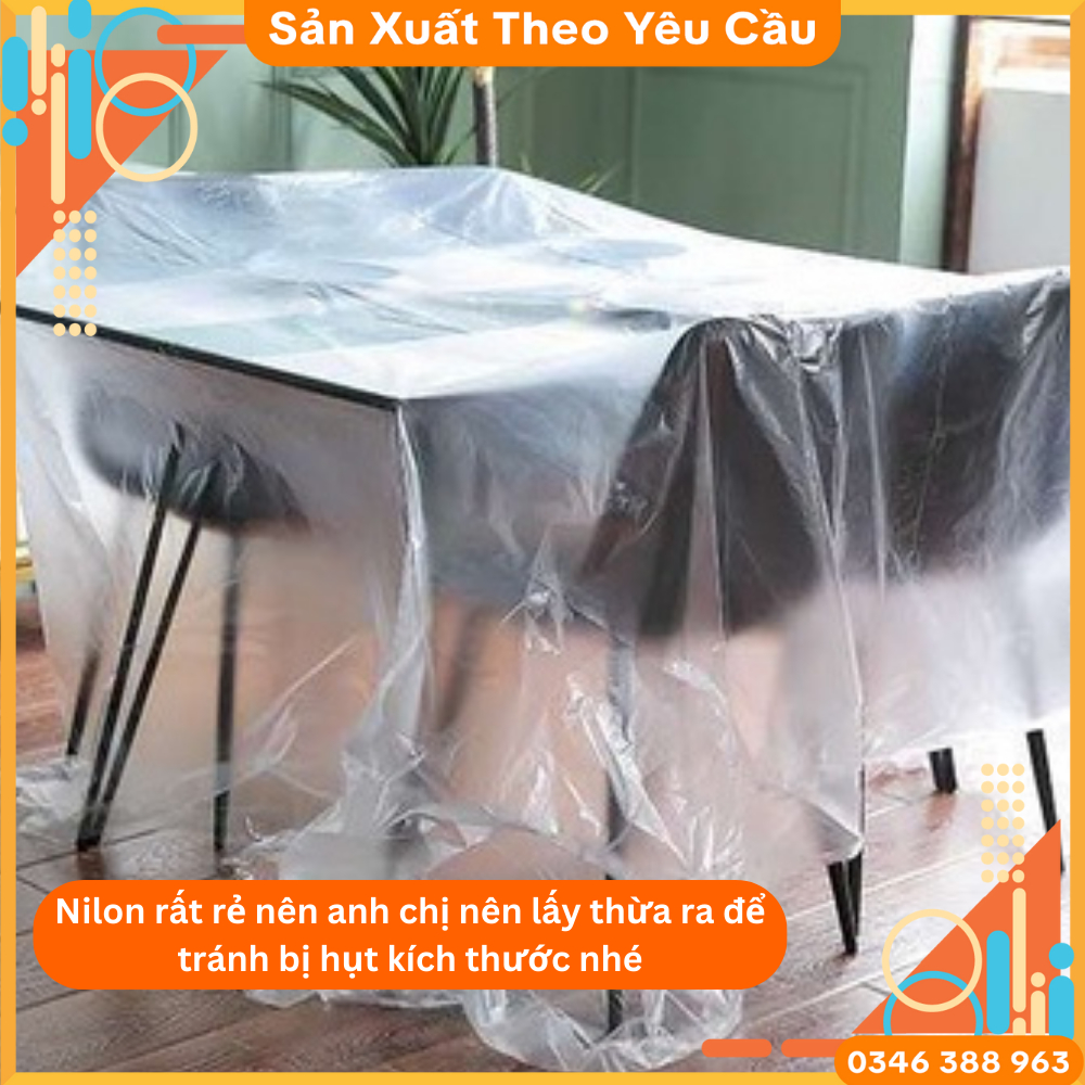 (Khổ Rộng  4M, 3M, 2M, 1,6M ) Nilon Cỡ Lớn Che Bụi Đa Năng, Làm Thảm Picnic, Che Phủ, Ngăn Bụi, Bảo Vệ Nội Thất, Che Sơn