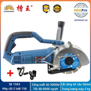 Máy cắt rãnh tường Caowang 2 lưỡi 156mm 1563 SK1563 chính hãng bảo hành 1 năm công suất 3000W