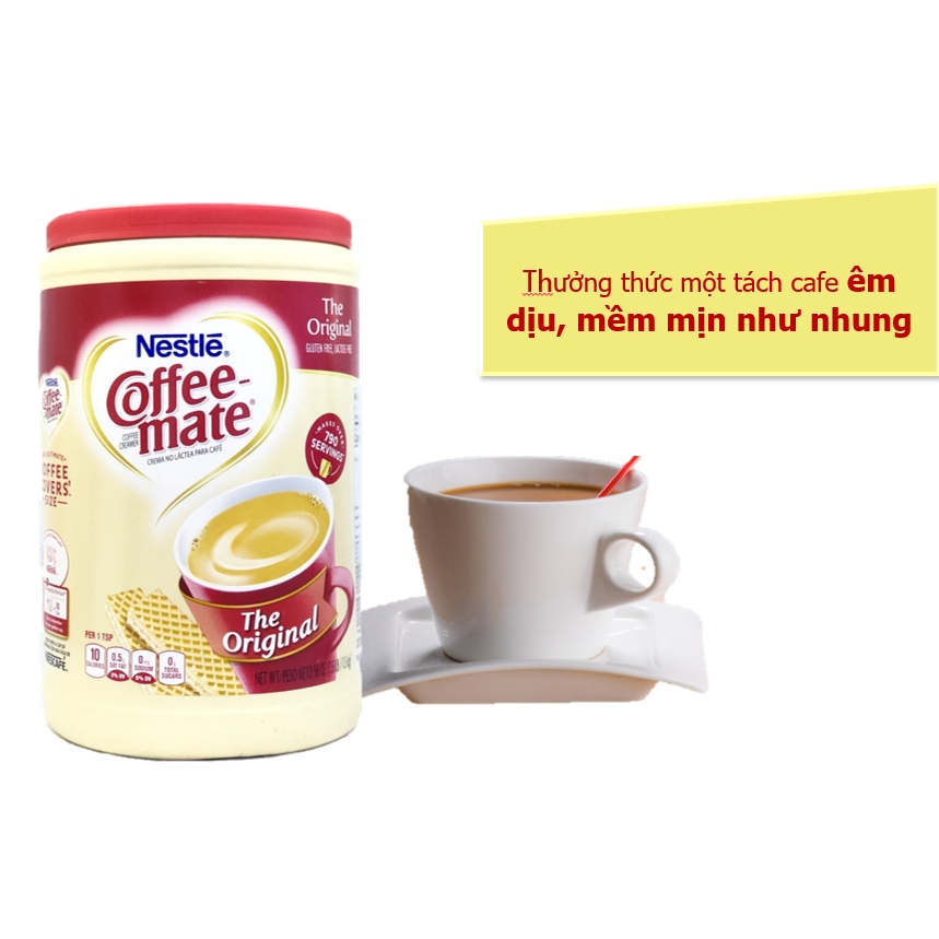 BỘT KEM PHA CÀ PHÊ NESTLE COFFEE MATE ORIGINAL 1.5KG MỸ