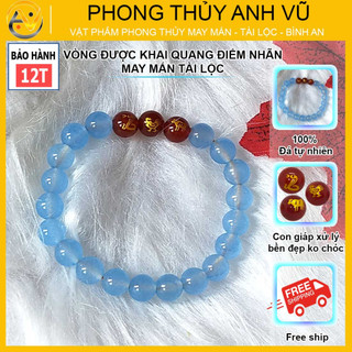 Vòng tay 12 con giáp tỵ dậu sửu chất liệu mã não tự nhiên - size 8 10ly cho nữ - may mắn tài lộc
