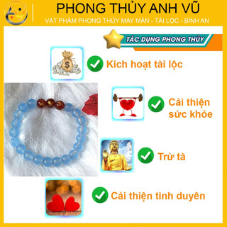 Vòng tay 12 con giáp tỵ dậu sửu chất liệu mã não tự nhiên - size 8 10ly cho nữ - may mắn tài lộc