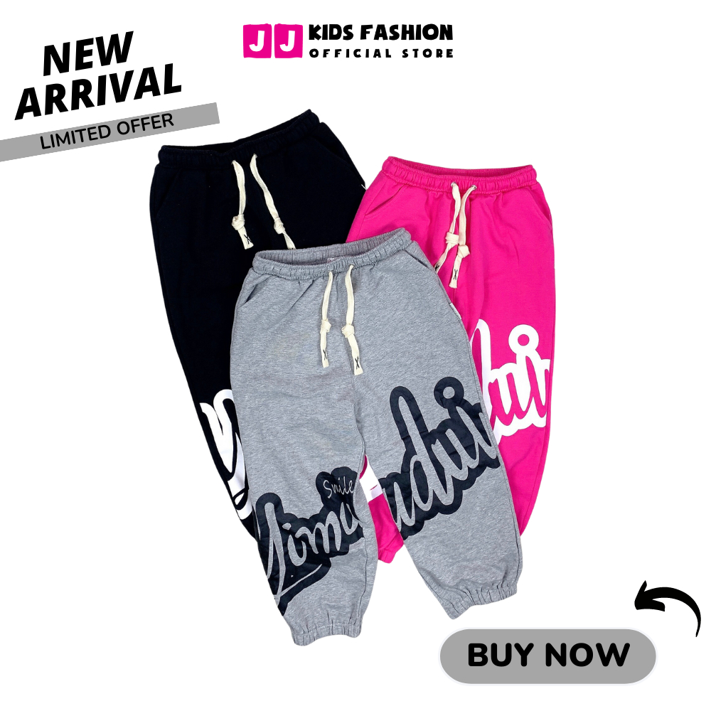 Quần Jogger Bé Trai, Bé Gái Thun Dài Bo Ống – Phong Cách Hip Hop Năng Động | JJ Kids Fashion