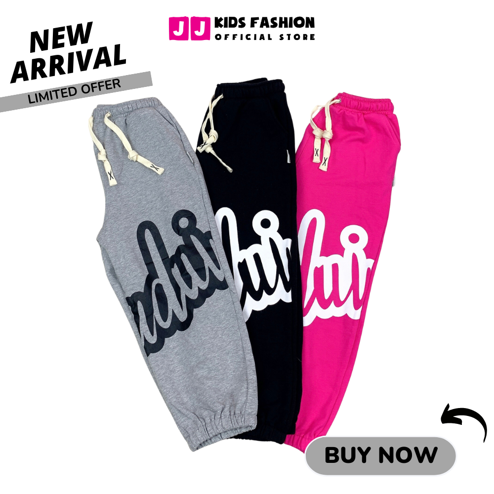 Quần Jogger Bé Trai, Bé Gái Thun Dài Bo Ống – Phong Cách Hip Hop Năng Động | JJ Kids Fashion