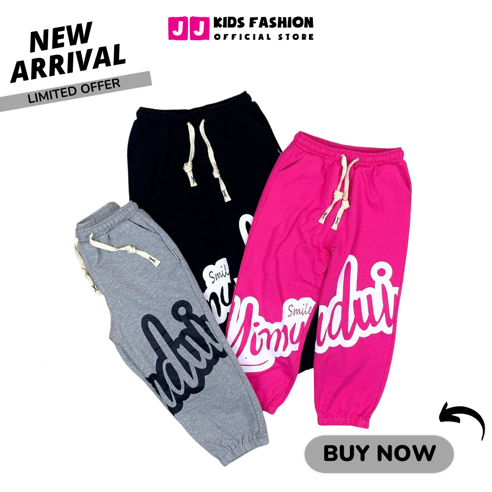 Quần Jogger Bé Trai, Bé Gái Thun Dài Bo Ống – Phong Cách Hip Hop Năng Động | JJ Kids Fashion
