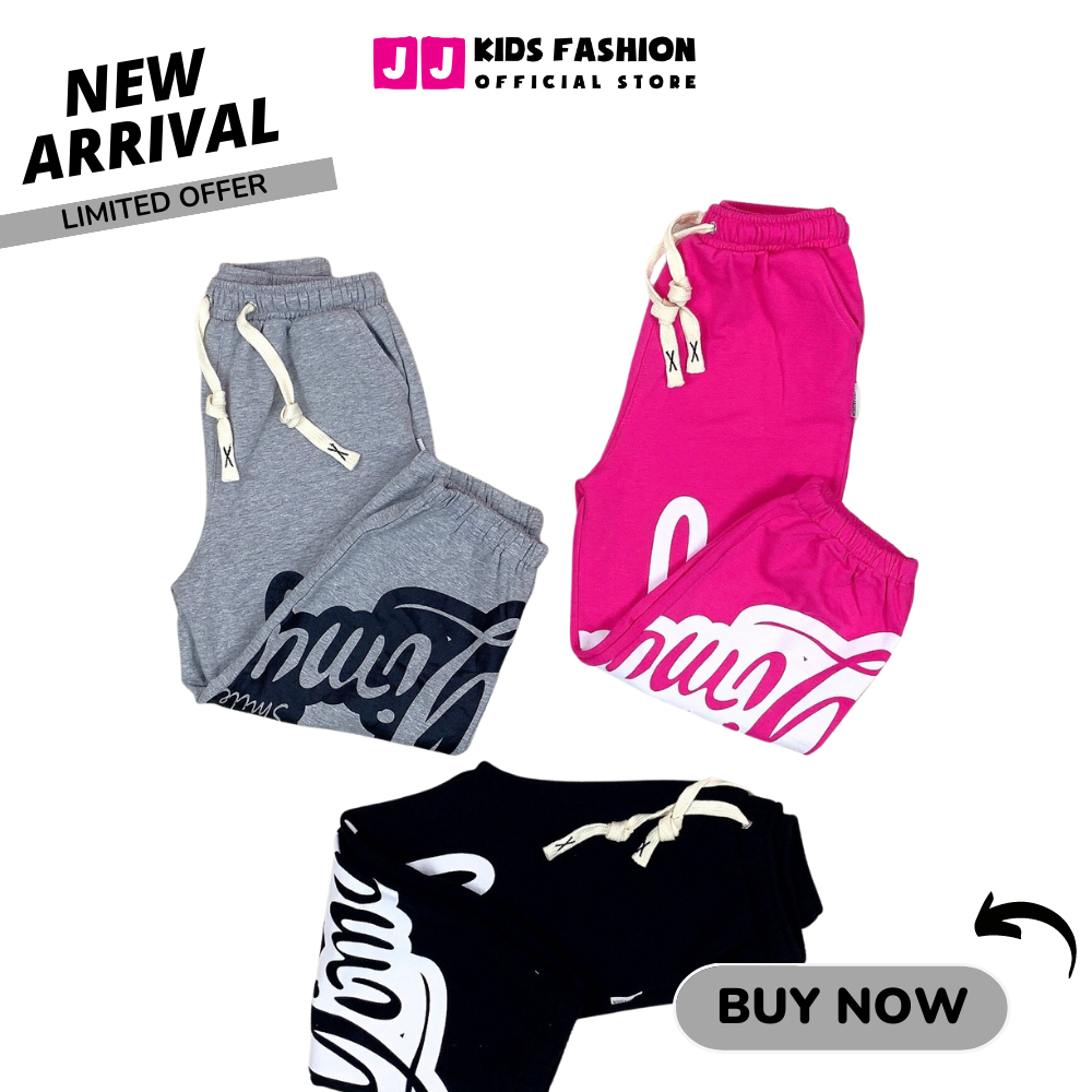 Quần Jogger Bé Trai, Bé Gái Thun Dài Bo Ống – Phong Cách Hip Hop Năng Động | JJ Kids Fashion