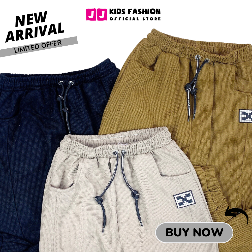 Quần Jogger Bé Trai, Bé Gái Thun Dài Bo Ống – Phong Cách Hip Hop Năng Động | JJ Kids Fashion