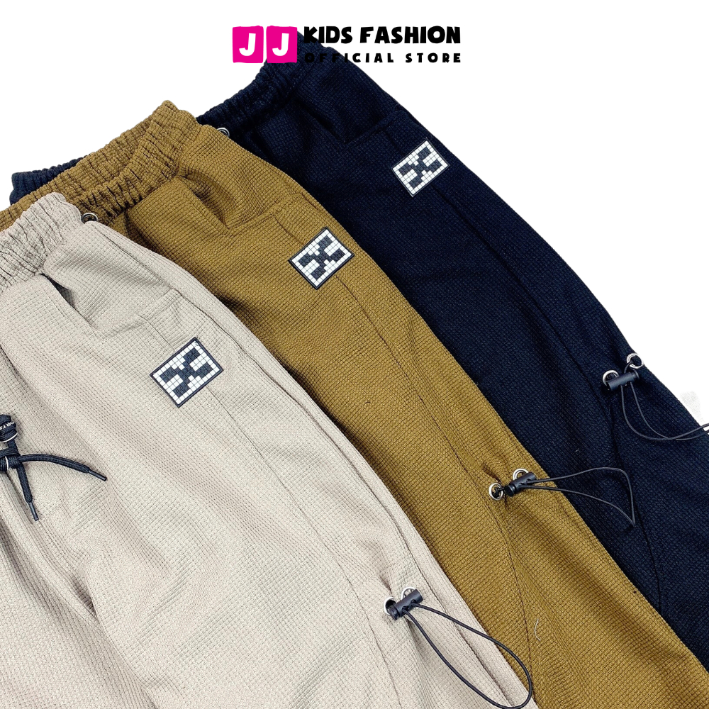 Quần Jogger Bé Trai, Bé Gái Thun Dài Bo Ống – Phong Cách Hip Hop Năng Động | JJ Kids Fashion