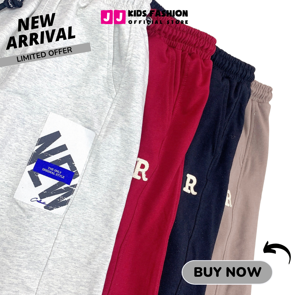 Quần Jogger Bé Trai, Bé Gái Thun Dài Bo Ống – Phong Cách Hip Hop Năng Động | JJ Kids Fashion