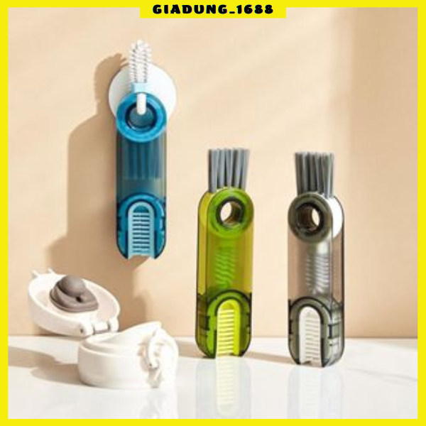 Bàn chải vệ sinh nắp cốc, bình hình chữ U 3 trong 1 tiện lợi (   hot)