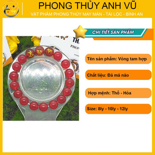 Vòng tay phong thủy tam hợp tỵ dậu sửu - Vòng phong thủy cho người mệnh hỏa may mắn tài lộc