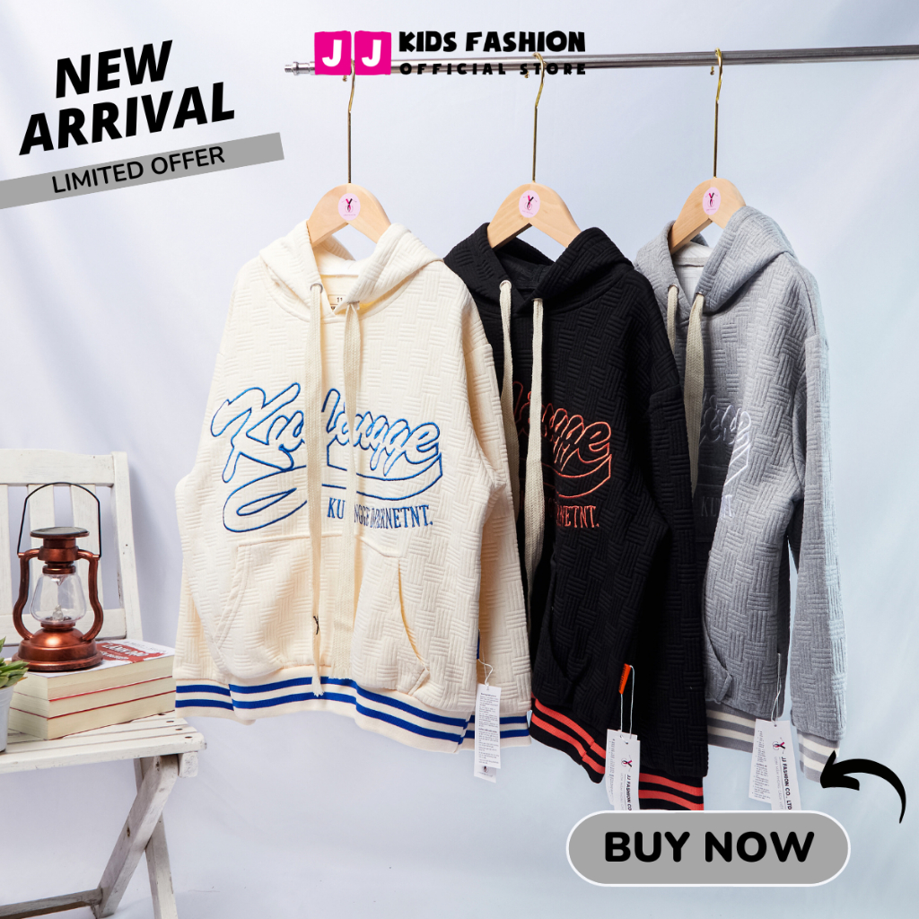 Khoác Hodie Unisex, Áo Hoddie bé trai, bé gái có nón thời trang size đại 30 - 60kg - JJ Kids