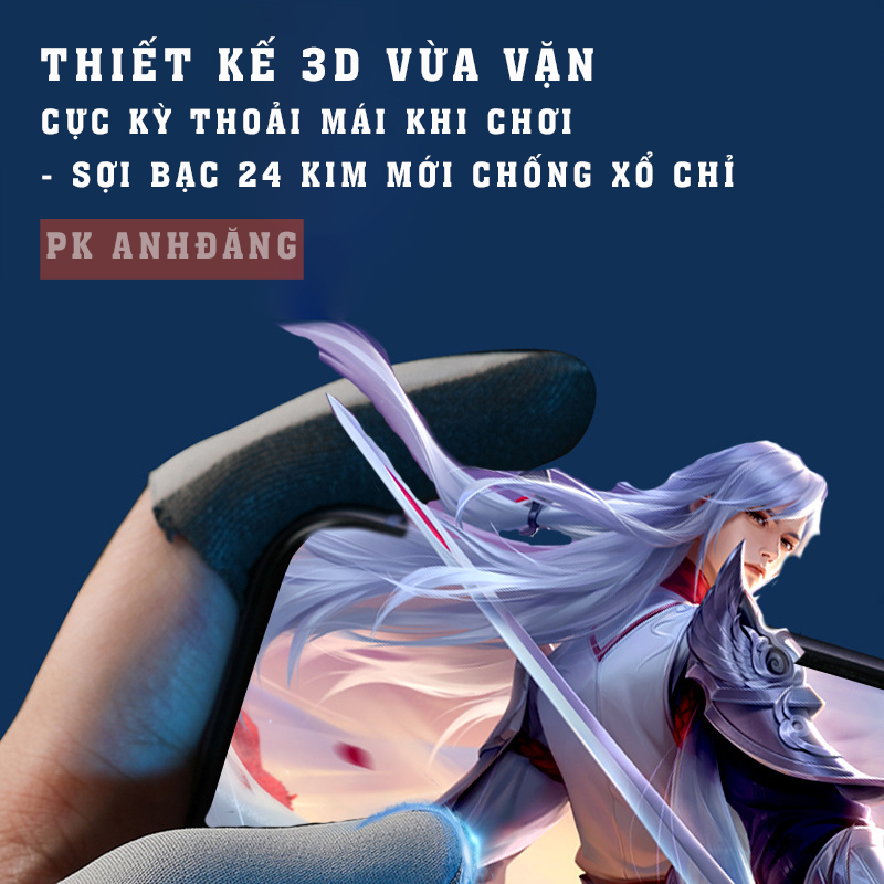 Bao Tay Chơi Game, Găng Tay Chơi Game Chống Mồ Hôi Bear1 Sợi Bạc Siêu Nhạy