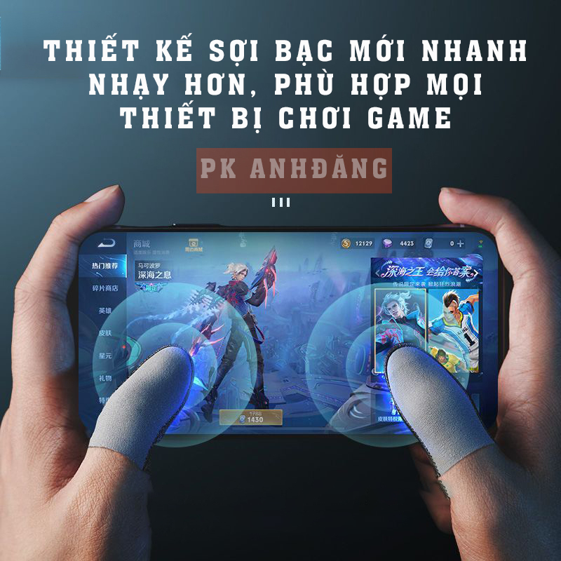 Bao Tay Chơi Game, Găng Tay Chơi Game Chống Mồ Hôi Bear1 Sợi Bạc Siêu Nhạy