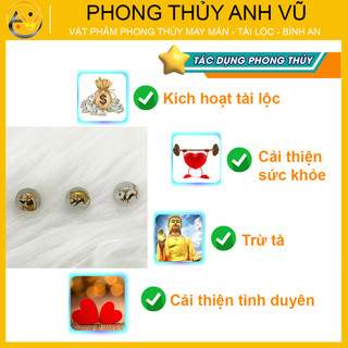 3 viên tam hợp thân tý thìn chất liệu mã não trắng đã khai quang - size 8 10 12ly - may mắn tài lộc