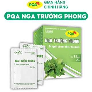 PQA Nga Trưởng Phong dùng cho người bị lở ngứa, tổ đỉa, mụn nhọt. Hộp 12 gói
