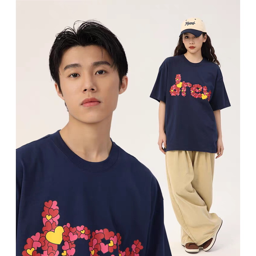 [Siêu tốc 4h] Áo Thun Mặt Cười Trái Tim Mẫu Mới Unim Store Cotton 2 Chiều Mềm Mịn Thấm Hút Mồ Hôi AP89