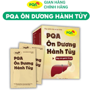 PQA Ôn Dương Hành Tủy giúp thanh nhiệt, hỗ trợ giải độc gan và bảo vệ gan. Hộp 12 gói