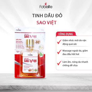 Dầu Đỏ Sao Việt Fobe Giúp Giảm Nhức Mỏi, Đau Cơ, Sưng Tấy N1 - Chai 25ml