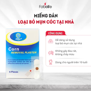 Miếng Dán MỤN CÓC Mụn Cơm Corn plaster KangDi Fobe N1 - hộp 6 miếng