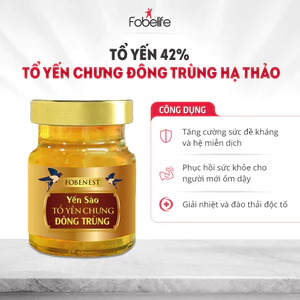 Yến Sào Fobenest Đông Trùng Hạ Thảo 42% Yến N2 - Lọ 70ml