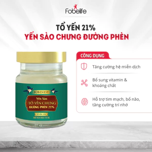 Hộp Yến Sào Fobelife 21% Yến Giúp Bồi Bổ Cơ Thể N2 - Lọ 70ml