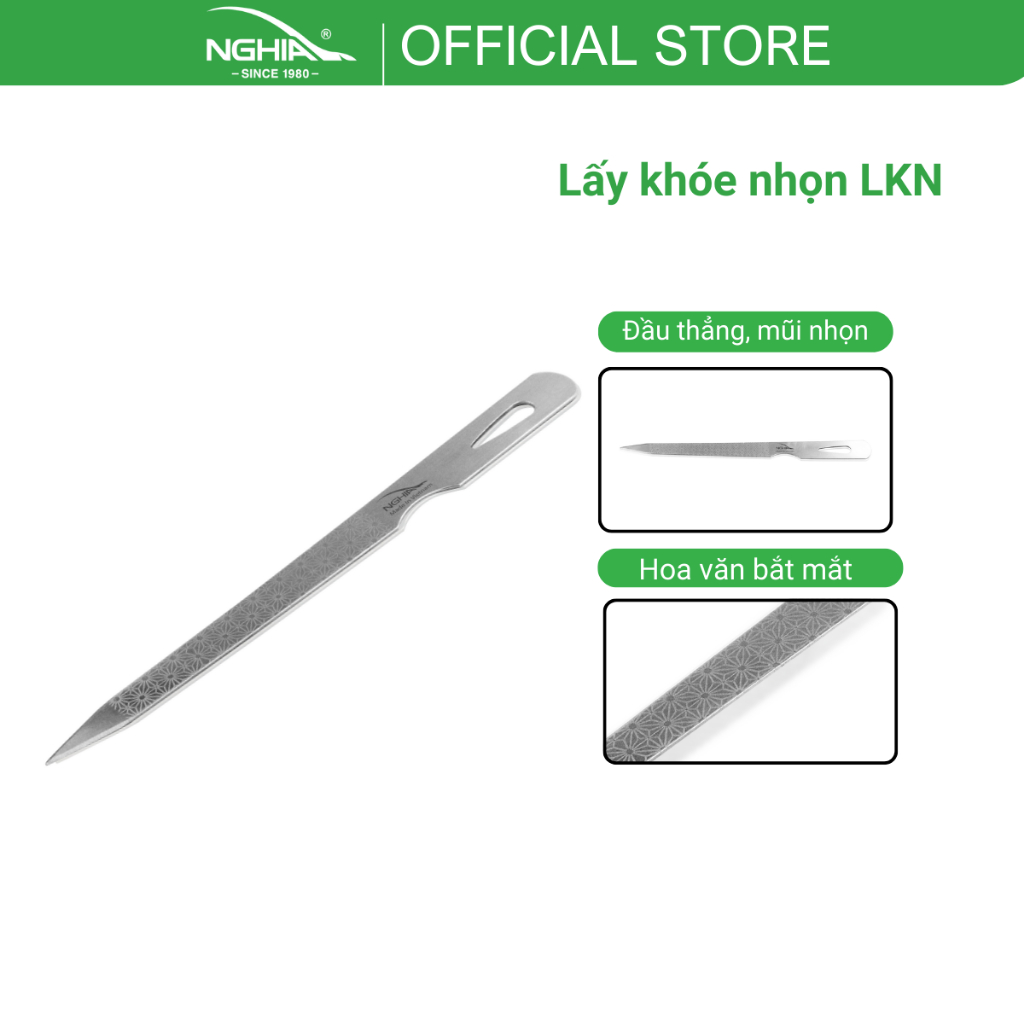 Ảnh Cây Lấy Khóe Đầu Nhọn Inox Hỗ Trợ Móc Khóe và Vệ Sinh Khóe Kềm Nghĩa 1