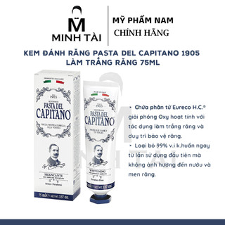 Kem đánh răng cao cấp Pasta del Capitano 1905 Whitening (làm trắng răng) 75ml - Hàng chính hãng có tem phụ tiếng việt