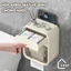 Hộp đựng giấy vệ sinh GADI treo tường 2 trong 1, hộp đựng giấy đa năng treo tường chất liệu ABS + PP cao cấp chống nước