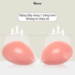 Áo dán ngực GOMTAT định hình vòng một, keo bám dính chắc chắn, silicon an toàn cho da - SA-4950