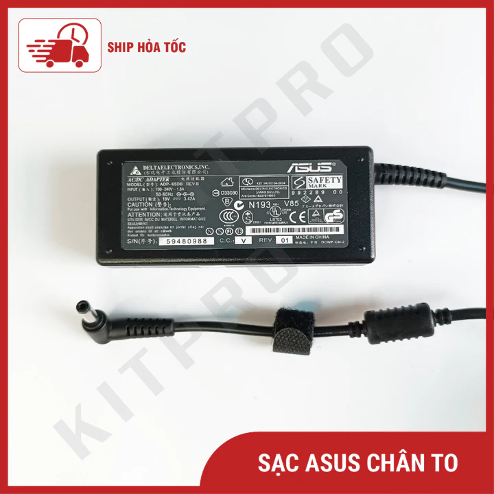 Adapter 19V Cục Sạc Cho Laptop Asus Lenovo Toshiba Wifi Máy Tính NUC Chuôi 5.5mm Sạc Laptop Asus MSI Đầu Kim 4.5x3.0mm