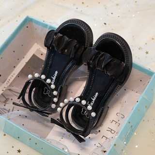 Sandal quai ngọc thiết kế voan mềm cho bé gái đi chơi đi học siêu xinh chất liệu cao su êm mềm chống trơn trượt