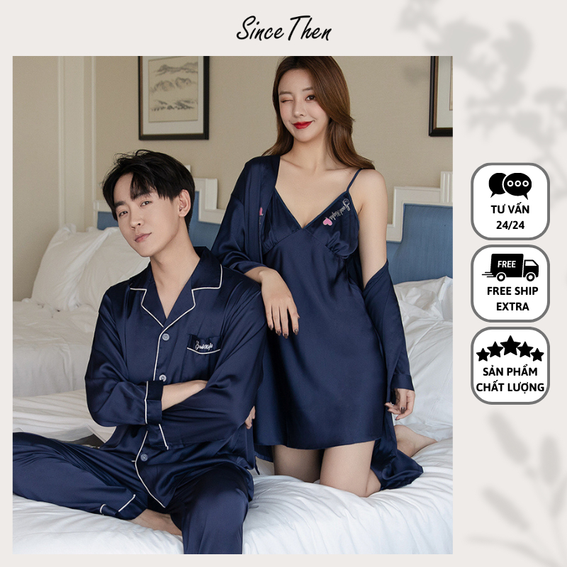 đồ ngủ Đồ ngủ đôi tphcm, Pijama đôi sexy sang trọng dành cho cặp đôi