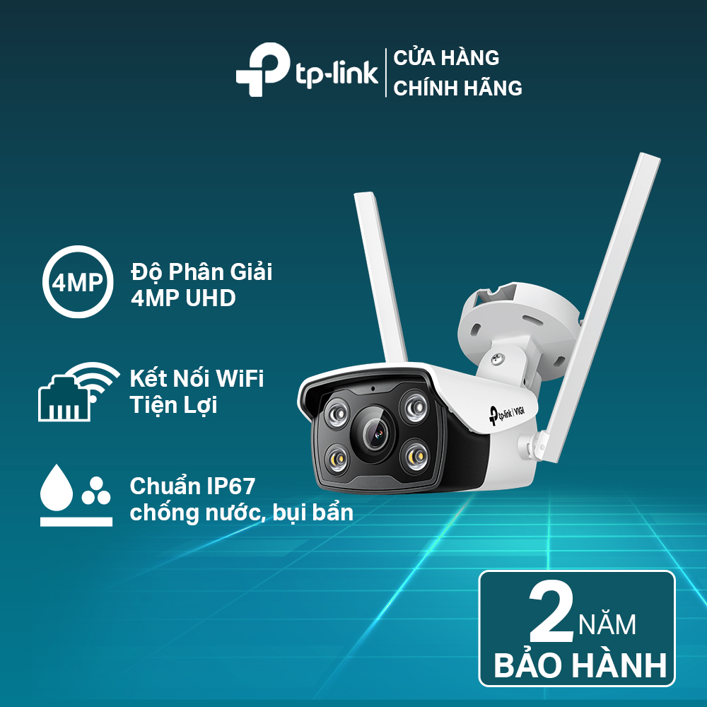 Camera IP WiFi TP-Link VIGI C340-W 4MP Ngoài Trời, Phát Hiện Thông Minh