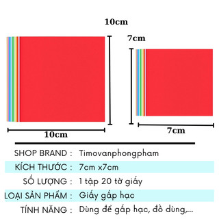 Giấy Gấp Origami Hạc Sao Thủ Công Nhiều Màu Pastel Quà Handmade QT12