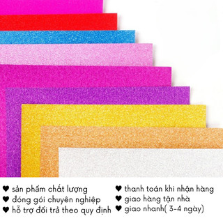 Giấy Gấp Hạc Origami Sao Kim Tuyến Thủ Công Nhiều Màu Quà Handmade QT12