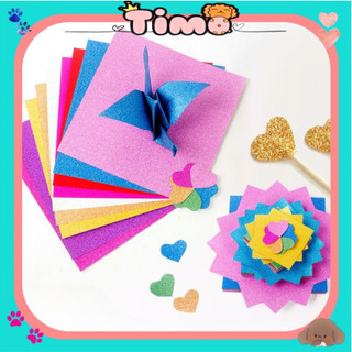 Giấy Gấp Hạc Origami Sao Kim Tuyến Thủ Công Nhiều Màu Quà Handmade QT12