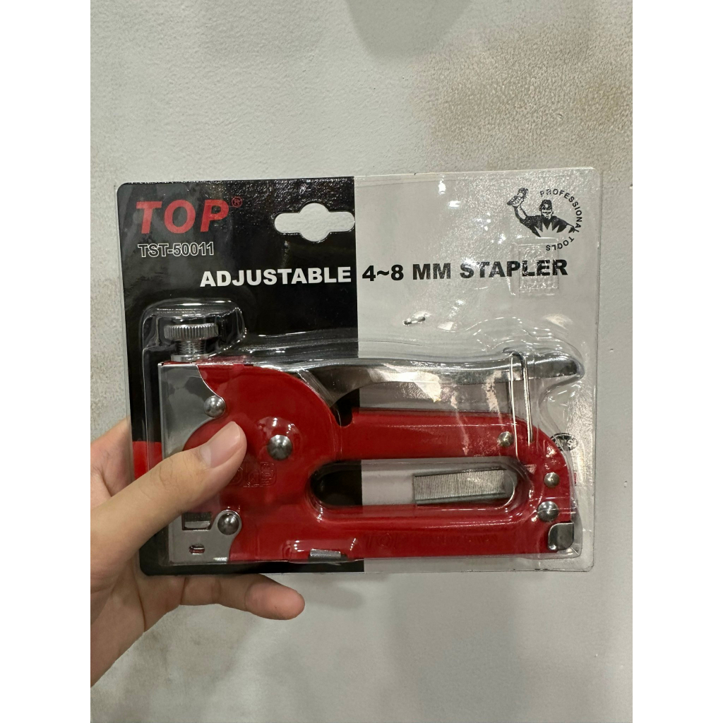 Kềm | Kìm bấm đinh ghim, ghim gỗ có điều chỉnh tăng lực cầm tay, máy bắn ghim, kìm dập ghim hiệu Top