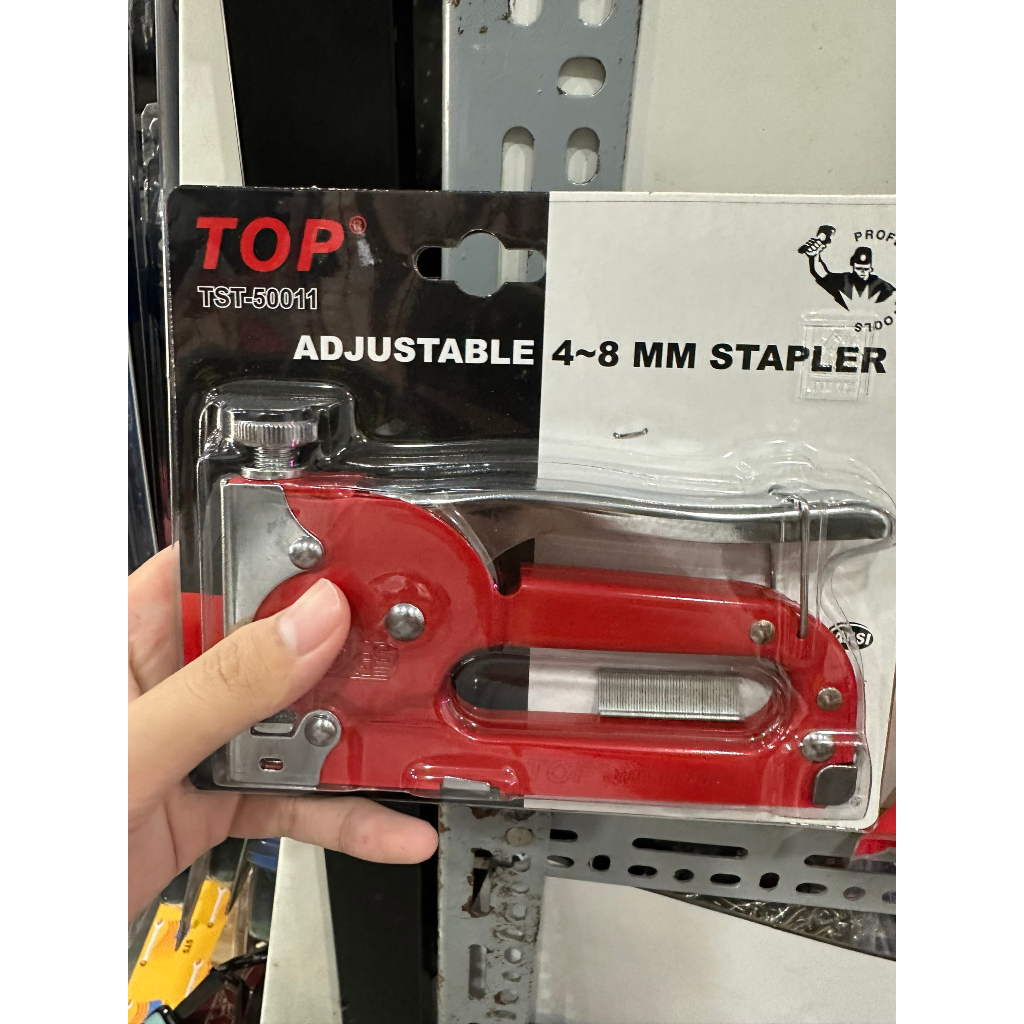 Kềm | Kìm bấm đinh ghim, ghim gỗ có điều chỉnh tăng lực cầm tay, máy bắn ghim, kìm dập ghim hiệu Top