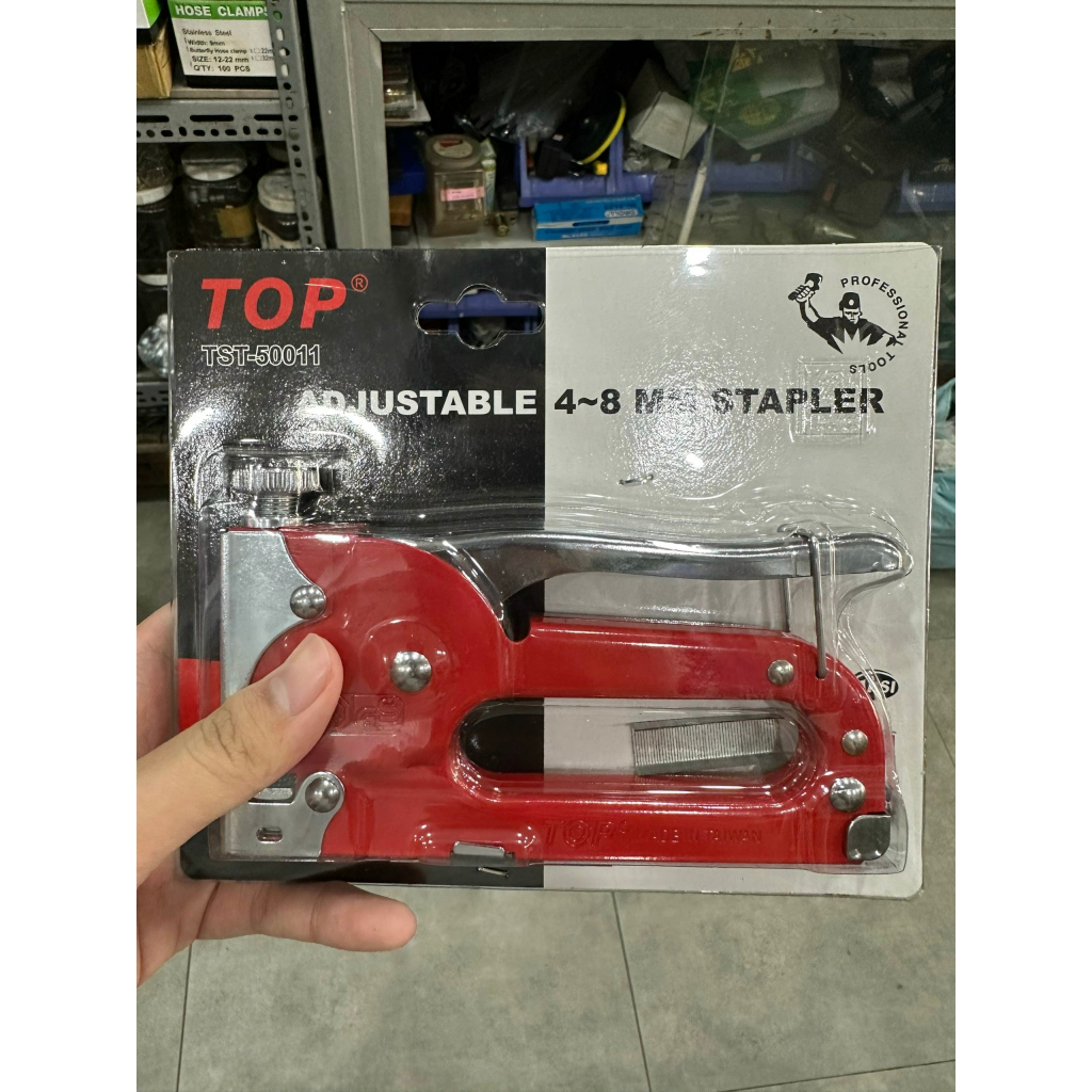 Kềm | Kìm bấm đinh ghim, ghim gỗ có điều chỉnh tăng lực cầm tay, máy bắn ghim, kìm dập ghim hiệu Top