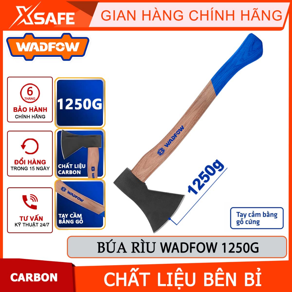 Búa rìu WADFOW chất liệu carbon tay cầm cán gỗ trọng lượng 600-1250g ...