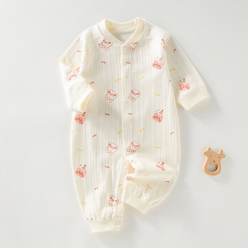 Bodysuit Sleepsuit Body dài tay Cotton organic cao cấp cho bé trai bé