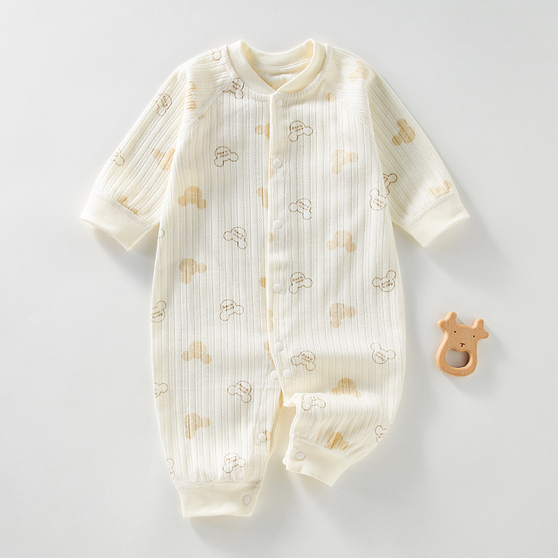 Bodysuit Sleepsuit Body dài tay Cotton organic cao cấp cho bé trai bé