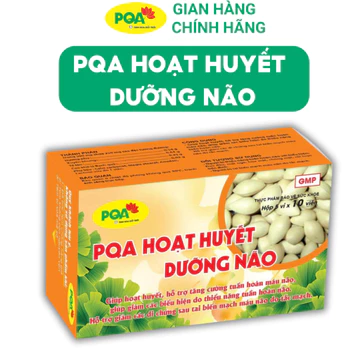 PQA Hoạt Huyết Dưỡng Não hỗ trợ hoạt huyết dưỡng não, tăng cường tuần hoàn máu não.
