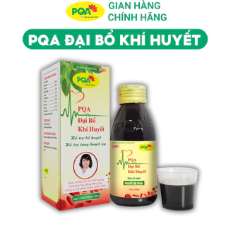 Đại Bổ Khí Huyết PQA - Dùng Cho Người Huyết Áp Thấp, Hỗ Trợ Tăng Huyết Áp. Hộp 125 ml